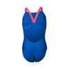 Strój kąpielowy dziewczęcy Arena Girls Swimsuit V Back Graphic Royal Fluo Red