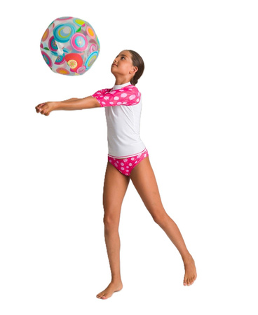 Koszulka na basen plażę pływanie dla dziewczynek Arena Rash Vest Rose