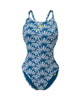 Damski strój kąpielowy jednoczęściowy Arena Women's Rule Breaker Hooked Rev One Piece R White Multi Blue Cosmo