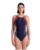 Strój kąpielowy damski Arena Women's Gleam V Back Navy Calypso Coral