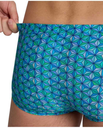 Kąpielówki męskie Arena Men's Starfish Low Waist Swim Short Turquoise Multi