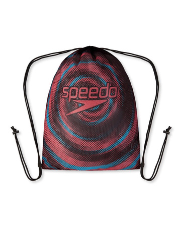 Plecak worek sportowy unisex Speedo Printed Mesh Bag 35l Red