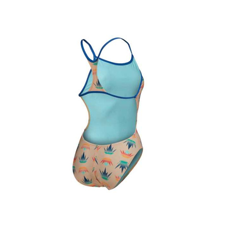Strój kąpielowy damski Arena Women's Desert Vibes Swimsuit Booster Back Royal Light Pink Multi