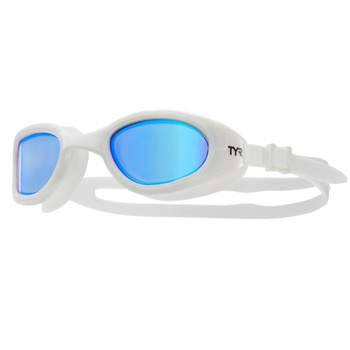 Okulary do pływania na basen triathlon unisex Tyr Special Ops 2.0 Mirror White