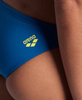 Dół od stroju kąpielowego damski Arena Women's Real Brief Blue Cosmo Yellow Star