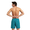 Spodenki szorty męskie Arena Men's Beach Boxer Allover Green Lake Logo