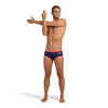 Slipy kąpielowe męskie Arena Men's One Briefs Swim Logo Big Logo Navy Fluo Red