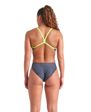 Strój kąpielowy damski na basen jednoczęściowy kostium Arena Monogram