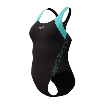 Strój kąpielowy damski Speedo HyperBoom Racerback Black Mint