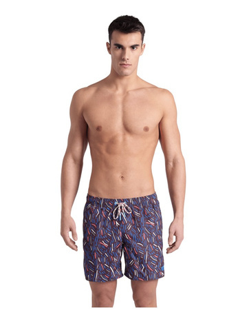 Szorty kąpielowe męskie Arena Men's Water Prints Beach Boxer Sepia Multi