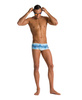 Kąpielówki męskie Arena Men's Multicolor Stripes Low Waist Short Navy Multi