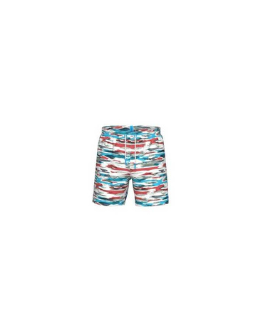 Szorty kąpielowe męskie Arena Men's Beach Boxer White Turquoise