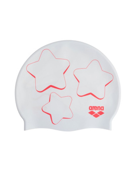 Czepek pływacki dla dzieci Arena Junior Print Star Graphic White