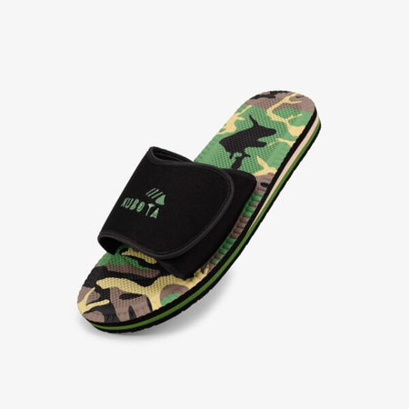 Klapki basenowe Kubota Unisex Rzep Moro Czarne