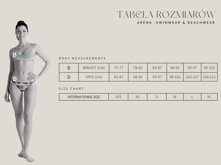 Góra od stroju kąpielowego damskiego Arena Women's Bandeau Play Freal Rose Multi