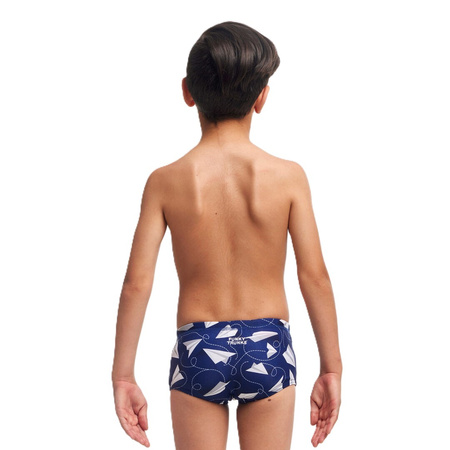 Kąpielówki spodenki na basen chłopięce Funky Trunks Paper Plain