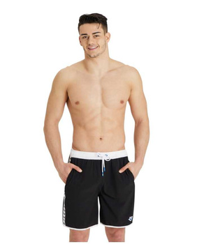 Spodenki szorty Arena Icons Team Stripe Unisex Bermuda Black White