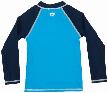 Koszulka kąpielowa chłopięca Arena Boy's Water Tribe UV L/S Tee Turquoise Navy