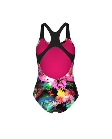 Strój kąpielowy damski Arena Women's Swim Pro Back Roseland Black Multi