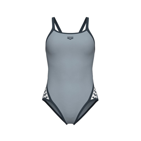 Damski strój kąpielowy jednoczęściowy Arena Women's Icons Super Fly Back Solid Sea Foam-Asphalt