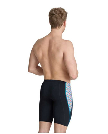 Kąpielówki męskie Arena Men's Starfish Swim Jammer Black White Multi