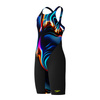 Strój startowy pływacki dla dziewczynek Speedo End Max Black Multi
