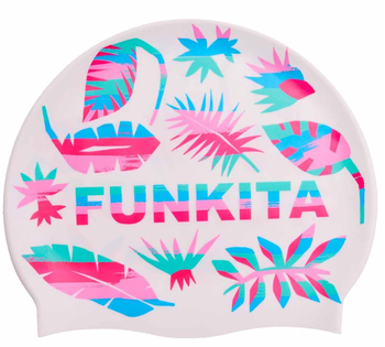 Czepek pływacki na basen silikonowy unisex Funkita Lost Leaf