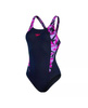 Strój kąpielowy damski Speedo Hyperboom Splice Muscleback Navy Berry Miami Lilac