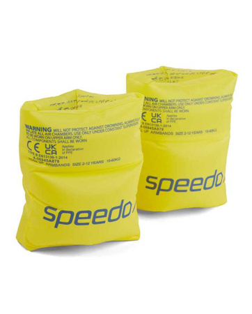 SPEEDO RĘKAWKI JUNIOR ROLL UP ARMBANDS IU FLUO YELLOW 8-06945A878 ONE SIZE