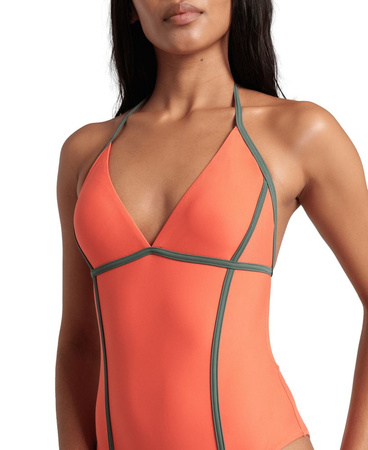 Strój kąpielowy damski Arena Women's Profile Back One Piece Calypso Coral Sage