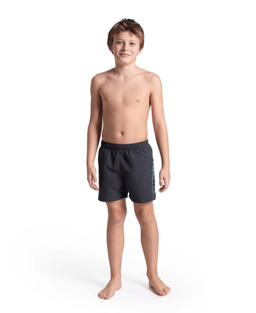 Szorty kąpielówki chłopięce Arena Junior Boy's Fundamentals Logo Boxer Asphalt Water