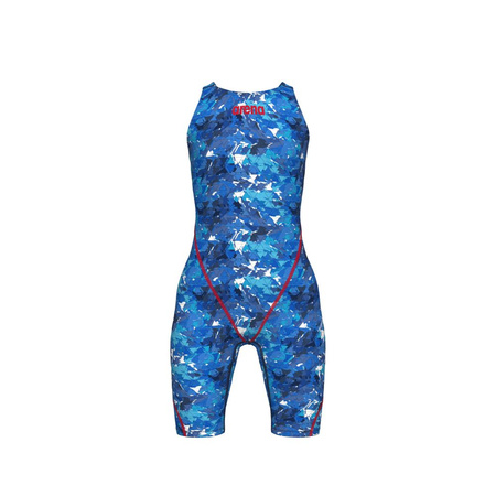 Dziewczęcy strój startowy Arena Girl's Powerskin ST Next LE Open Back Junior Splashy Multicolor 