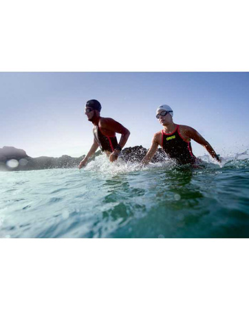 Damski strój startowy Arena Women's Powerskin E-Evo Ow Fbllob Black Fluo Yellow