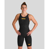 Strój startowy damski Arena Women's Powerskin Carbon Glide Close Back Black Gold