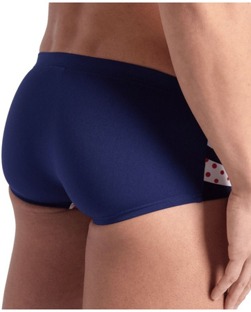 Kąpielówki męskie Arena Men's Zebra Low Waist Short Navy Multi