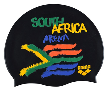 Czepek pływacki silikonowy Arena Flags Silicone Cap South Africa