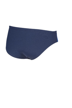Męskie kąpielówki slipy Arena Men's Double Side Panels Brief Navy Neon Blue White
