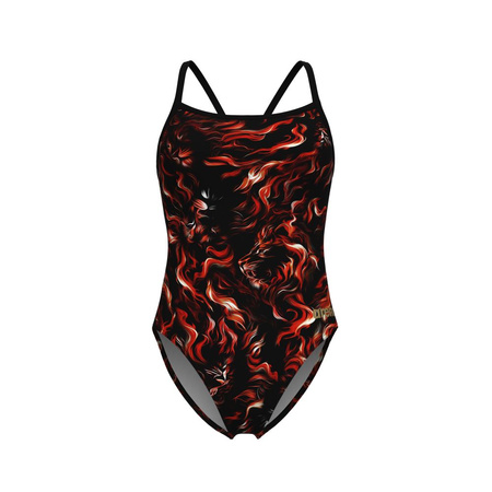 Strój kąpielowy damski Arena Women's Graphic Swimsuit Challenge Multi-Black