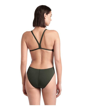 ARENA STROJE PŁYWACKIE WOMEN'S TEAM SWIMSUIT CHALLENGE SOLID DARK SAGE 004766/900 D34