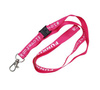 Funkita smycz na klucze Lanyard fuchsia-white Zestaw 10szt #ILOVEFUNKITA