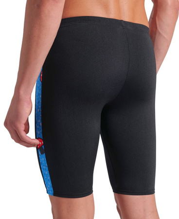 Kąpielówki jammery męskie Arena Men's Mushrooms Swim Jammer Black-Blue Multi