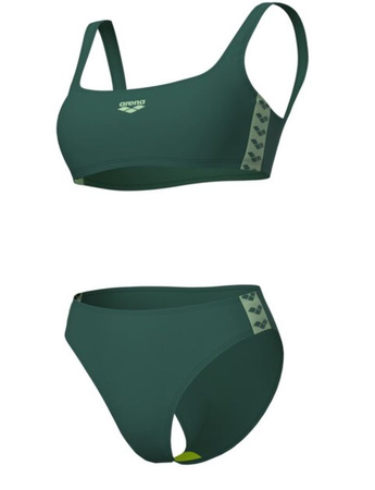 Strój kąpielowy damski Arena Women's Icons Bralette Two Pieces Mangrove Light Green