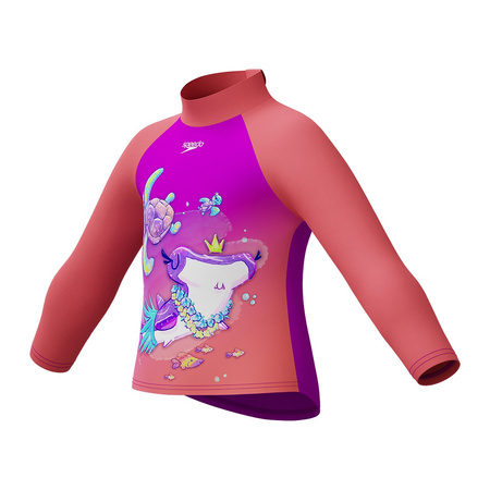 Dziecięca koszulka z długim rękawem Speedo Rash Top Pink