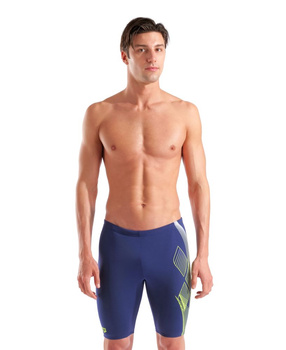 Spodenki kąpielowe męskie Arena Men's Sea Water Swim Jammer Navy-Arctic Lime