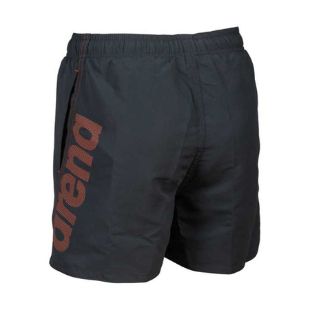 Spodenki szorty chłopięce Arena Fundamentals Logo Junior Boxer Asphalt Nespola