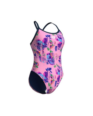 ARENA STROJE PŁYWACKIE WOMEN'S ROSE TEXTURE XCROSS BACK MULTI PINK