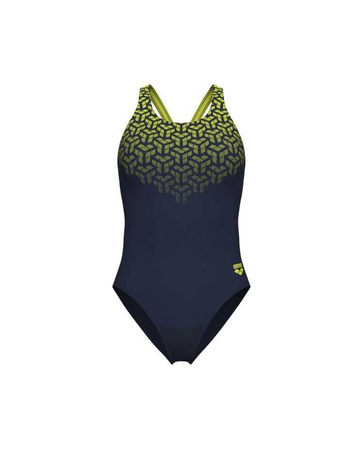 Strój kąpielowy damski Arena Women's Kikko V Back Navy Soft Green