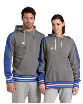 Bluza Unisex Arena Hooded Sweat Insert Dark Grey Heather Royal