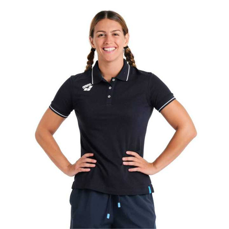 Koszulka damska Polo Arena Women's Team Poloshirt Solid Cotton Navy