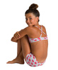 Strój kąpielowy dziewczęcy Arena Girl's Tropical Summer Top White Red